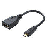 Micro HDMI Male to HDMI Female Adapter Cable 17cm