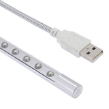 10-LED Portable Ultra Bright USB LED Light (Silver)