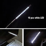 10-LED Portable Ultra Bright USB LED Light (Silver)