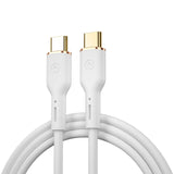 WIWU Vitality Series WI-C018 PD100W USB-C / Type-C to USB-C / Type-C Fast Charging Data Cable, Length: 1.2m (White)