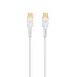 WIWU Vitality Series WI-C018 PD100W USB-C / Type-C to USB-C / Type-C Fast Charging Data Cable, Length: 1.2m (White)