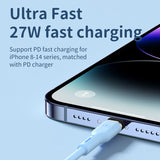 WIWU Vitality Series WI-C018 PD100W USB-C / Type-C to USB-C / Type-C Fast Charging Data Cable, Length: 1.2m (White)