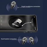 T&G TG909 TWS In-Ear Mini Dual Channel Stereo Bluetooth Earphones with LED Display(Black Gold)