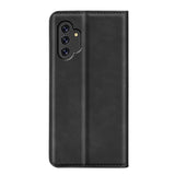 Samsung Galaxy A13 4G Retro-skin Magnetic Leather Case with Holder & Card Slots & Wallet(Black)