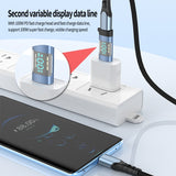 USB-C / Type-C to Type-C OTG Adapter with Digital Display(Blue)