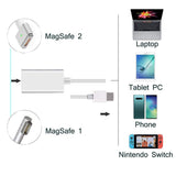 USB C to Magnetic Mag-Safe Adapter, Type C Charging Converter Adapter for MacBook Pro/Air, Nintendo Switch