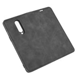 OnePlus 8 Retro-skin Business Magnetic Suction Leather Case with Holder & Card Slots & Wallet(Black)