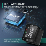 Sejoy Blood Pressure Monitor Wrist with Adjustable Large Cuff