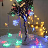 3m 20 LEDs USB Home New Year Christmas Decoration Snowflake Garland Light(Colorful Light)