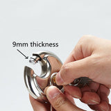 70mm Stainless Steel Round Lock Warehouse Door Lock Chain Lock Bicycle Anti-theft Lock
