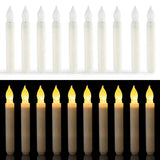 LED Electronic Candle Light Flameless Long Rod Christmas Candle, Spec:Flashing Warm White Light