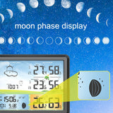 PT20A Color Screen Weather Forecast Radio Clock And Indoor Temperature And Humidity LCD Electronic Clock