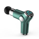 Mini Fascia Gun Fitness Relax Muscle Massage Gun(LCD Version 32 Gears (Green))