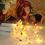 2m 20LEDs Christmas String Lights Christmas Bells Ball Decoration Lamp, Style: Christmas Tree Bell