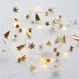 2m 20LEDs Christmas String Lights Christmas Bells Ball Decoration Lamp, Style: Christmas Tree Bell