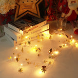 2m 20LEDs Christmas String Lights Christmas Bells Ball Decoration Lamp, Style: Christmas Tree Bell