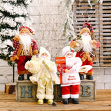 Christmas Decoration Standing Santa Claus Doll Christmas Backpack Old Man Doll Ornaments, Specification: Chevrolet