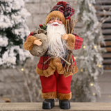 Christmas Decoration Standing Santa Claus Doll Christmas Backpack Old Man Doll Ornaments, Specification: Chevrolet