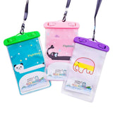 Large Outdoor Photo Transparent Waterproof Cartoon Mobile Phone Bag, Style:Dolphin