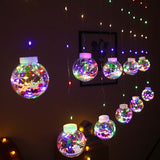 LED Copper Wire Curtain Light Wishing Ball Christmas Decoration String Lights