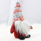 Christmas Faceless Doll Children Gifts Family Christmas Decorations Santa Claus Ornaments(Red)