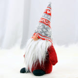 Christmas Faceless Doll Children Gifts Family Christmas Decorations Santa Claus Ornaments(Red)