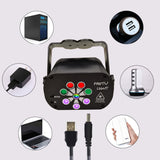R90 8W UV Mini Laser Light Sound Control Induction Stage Atmosphere Light