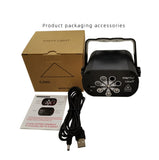 R90 8W UV Mini Laser Light Sound Control Induction Stage Atmosphere Light
