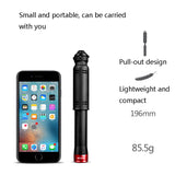 WILD MAN GK3 Portable Mini Inflator Bicycle Small Pump Inflator, Colour: Blue(Length: 19.6 cm)