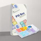 Smart Timing Reminder Plastic Pill Box Pill Storage Box 7-Cell (Colorful)