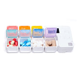 Smart Timing Reminder Plastic Pill Box Pill Storage Box 7-Cell (Colorful)