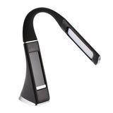 3-Level Dimmable LED Leather Texture Desk Lamp W. Temperature/Clock/Calendar Display 5W(Black)