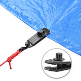 Outdoor Camping Canopy Windproof Clip Pull Tarp Fixing Clip, Colour: B Clip (Blue)