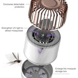 USB Photocatalyst Mosquito Killer Electrical Shock Two-In-One Mosquito Killer Black Gold (Electric Shock + Suction)