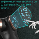 Mini Fascia Gun Small LCD Screen Muscle Massager(018 Gray)