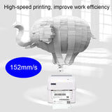 Xprinter XP-420B 108mm Express Order Printer Thermal Label Printer, Style:USB+LAN Port(EU Plug)