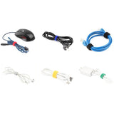 T-Shaped Cable Organizer Belt Nylon Winder Buckle, Length: 20cm(Color Random Delivery)