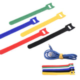 T-Shaped Cable Organizer Belt Nylon Winder Buckle, Length: 30cm(Color Random Delivery)