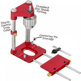 Accurate Positioning Belt Drilling Wood Drill Woodworking Locator Accessories Tool,Style: Plastic (Black)