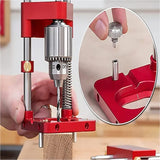 Accurate Positioning Belt Drilling Wood Drill Woodworking Locator Accessories Tool,Style: Plastic (Black)