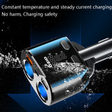 Ozio Car Charger Cigarette Lighter Conversion Plug USB Fast Flashing Charger