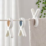 Blue Household Plastic Windproof Sheet Fixed Clothespin Hanger Clip