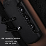 Men Multifunctional Waterproof Password Anti-theft Chest Bag(Black Brown)