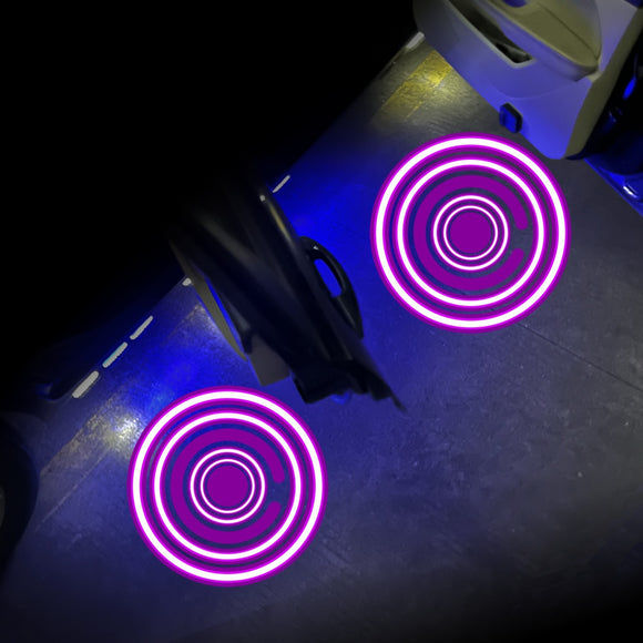 LED Infrared Induction Car Door Welcome Light Night Projection (Purple)(1 Pair/Box)