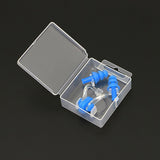 Earplugs Nose Clip Silicone Set Swimming Waterproof Equipment(Blue)
