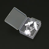 Earplugs Nose Clip Silicone Set Swimming Waterproof Equipment(White)