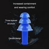Earplugs Nose Clip Silicone Set Swimming Waterproof Equipment(Blue)