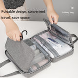 Travel Waterproof Foldable Toiletry Bag Cosmetic Bag with Hook