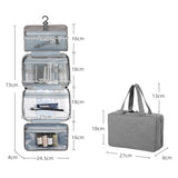 Travel Waterproof Foldable Toiletry Bag Cosmetic Bag with Hook