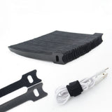 T-shape Self-Adhesive Data Cable Organizer Bundles 12 x 150mm Black